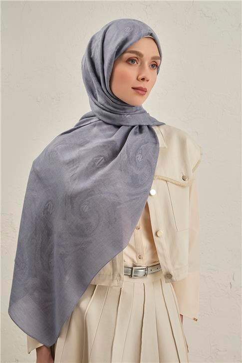 Armine Woolair Dalga Monogram Şal 1 26