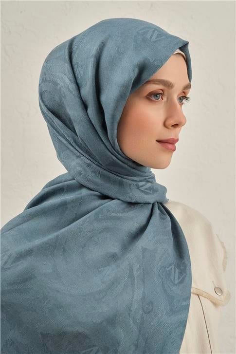 Armine Woolair Dalga Monogram Şal 1 27