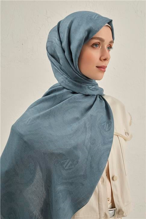 Armine Woolair Dalga Monogram Şal 1 27