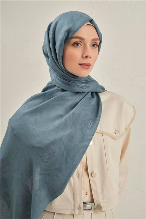 Armine Woolair Dalga Monogram Şal 1 27