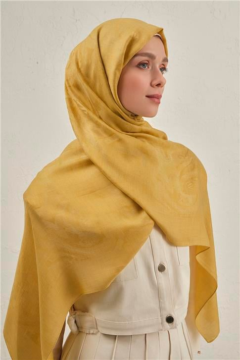 Armine Woolair Dalga Monogram Şal 1 71