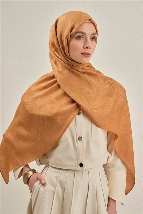 Armine Woolair Dalga Monogram Şal 1 72