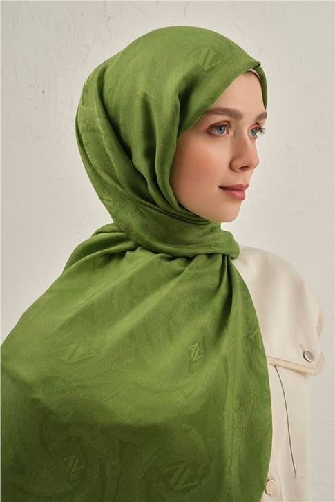Armine Woolair Dalga Monogram Şal 1 73