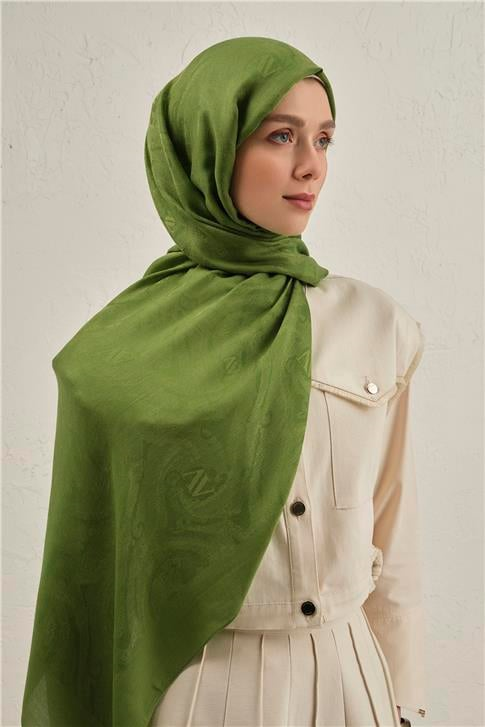 Armine Woolair Dalga Monogram Şal 1 73