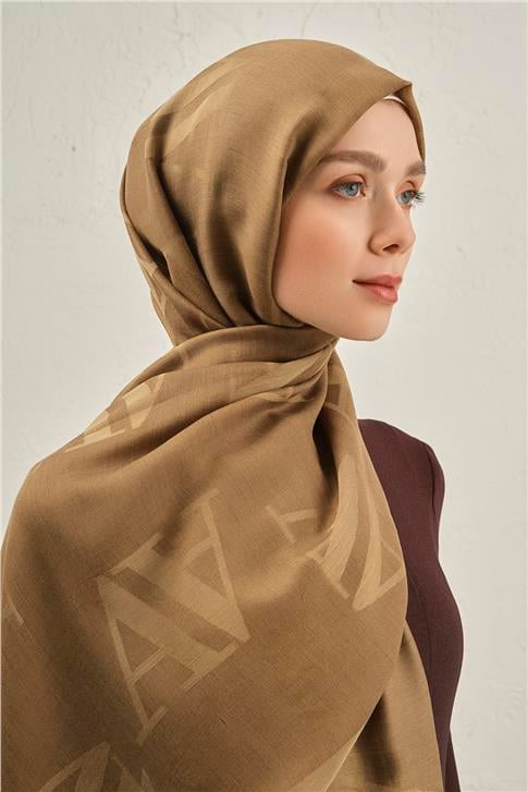 Armine Woolair Harf Monogram Şal 2 10