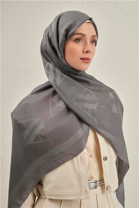 Armine Woolair Harf Monogram Şal 2 20