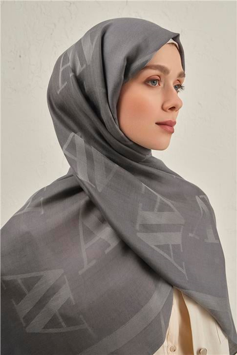 Armine Woolair Harf Monogram Şal 2 20