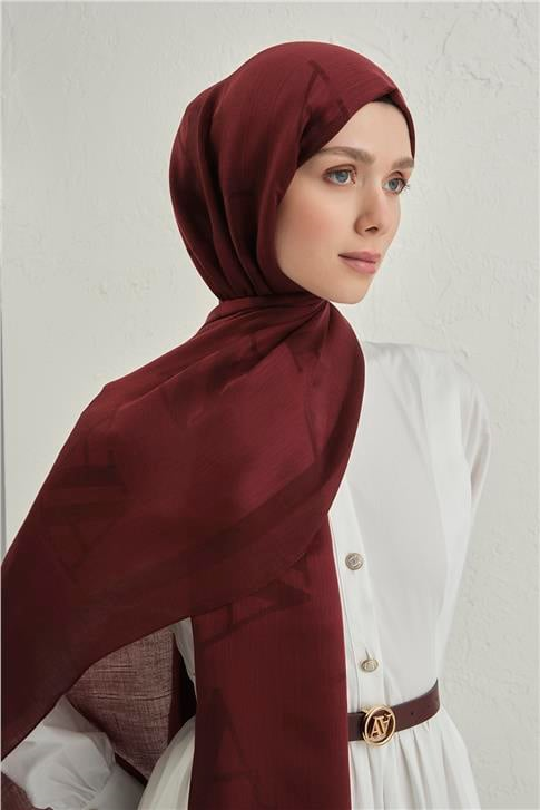 Armine Woolair Harf Monogram Şal 2 32