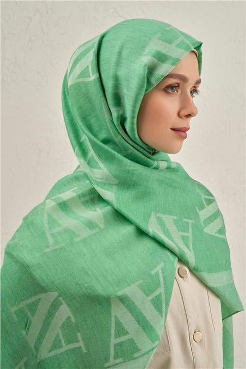 Armine Woolair Harf Monogram Şal 2 48