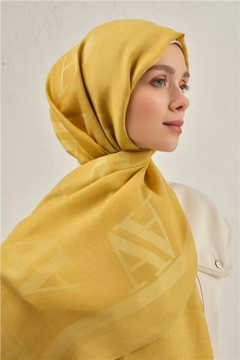 Armine Woolair Harf Monogram Şal 2 71