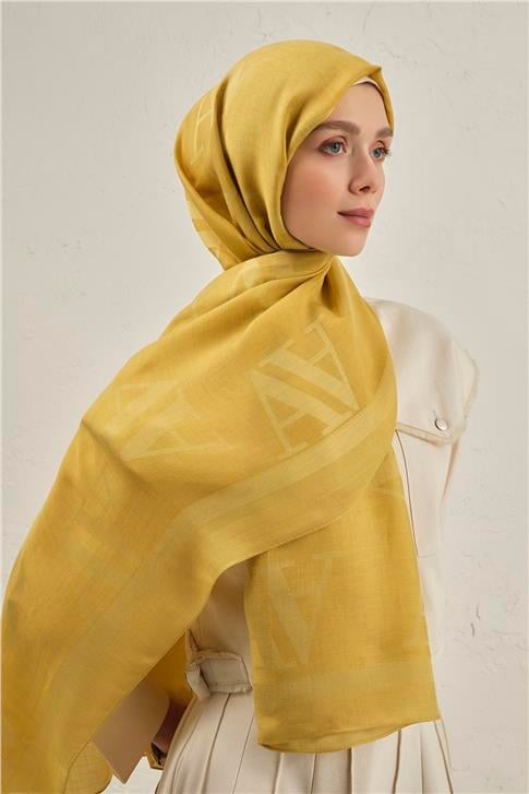 Armine Woolair Harf Monogram Şal 2 71