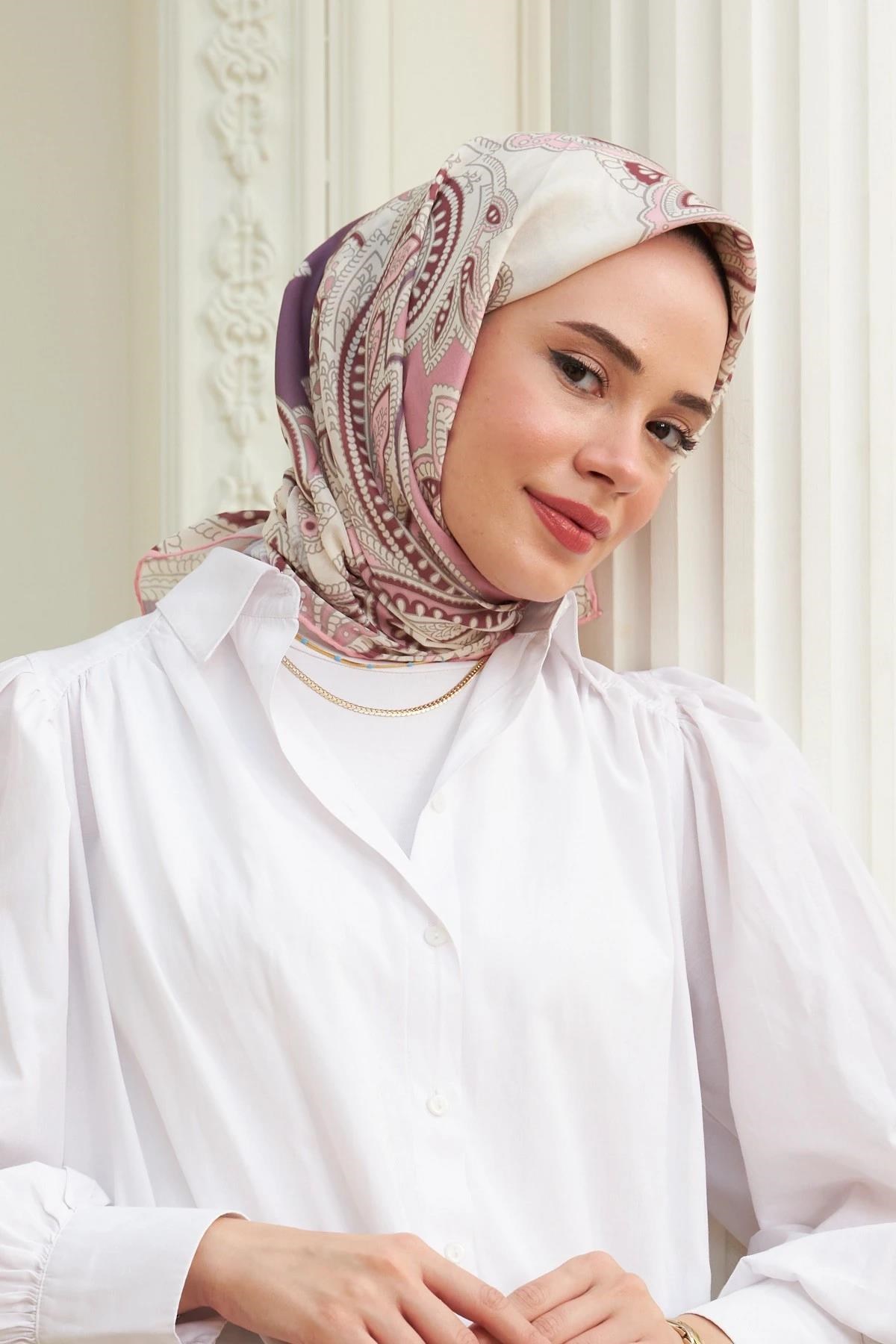 Azalea Pudra Pamuk Viskon Eşarp