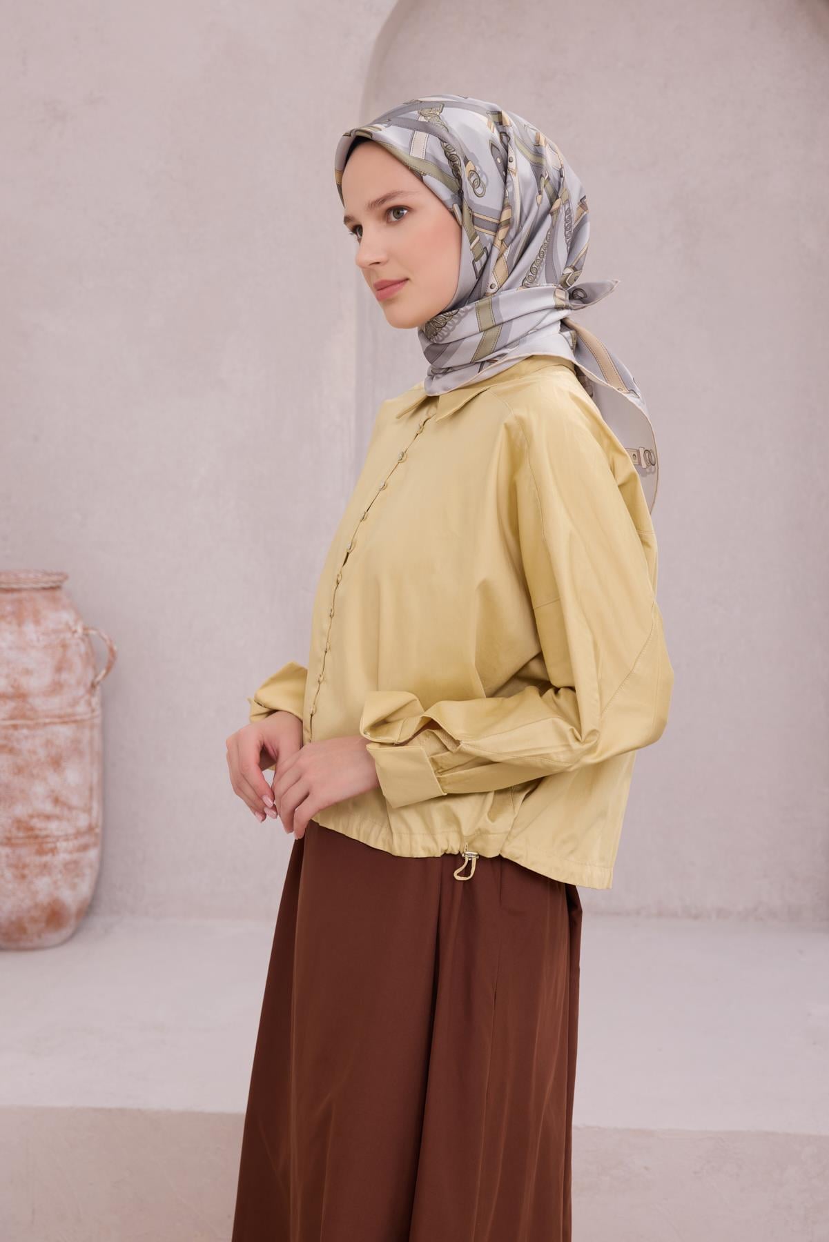 Belli Saf İpek Eşarp 4200-32