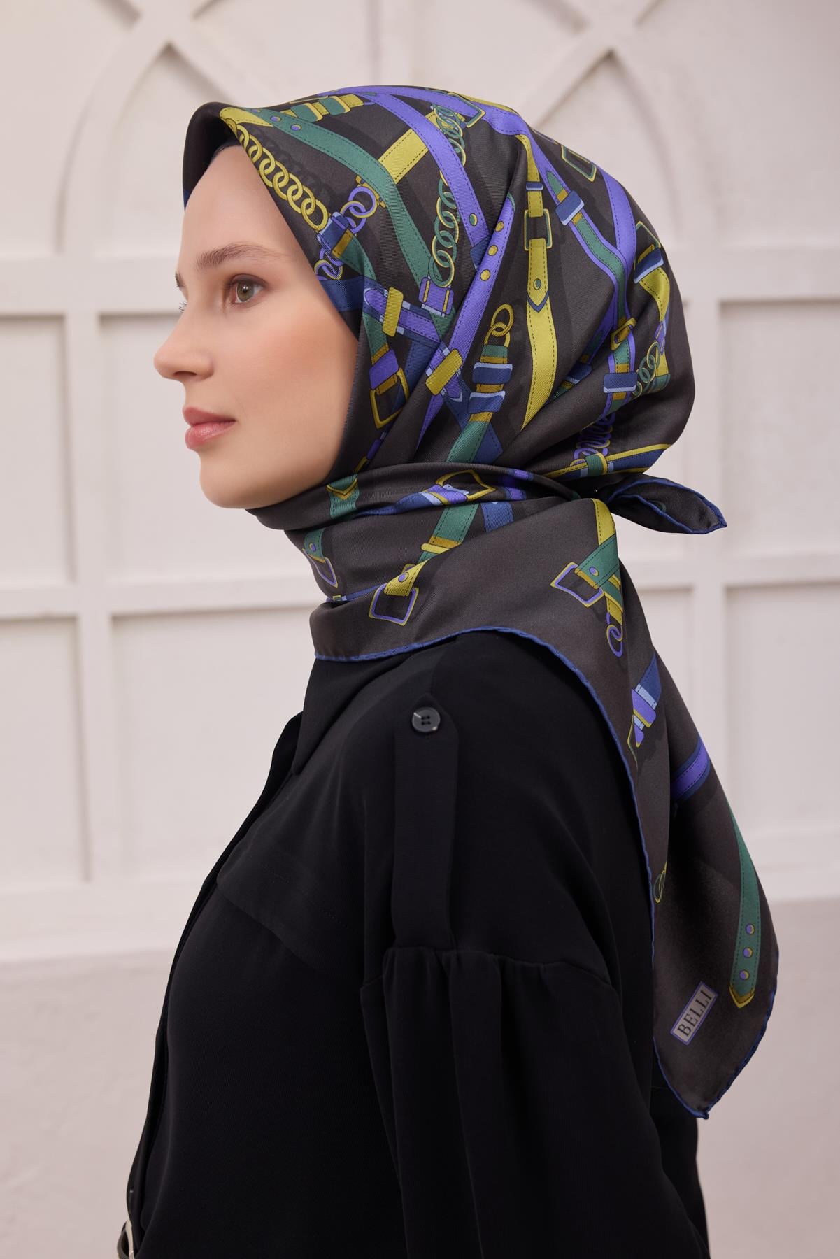 Belli Saf İpek Eşarp 4200-51