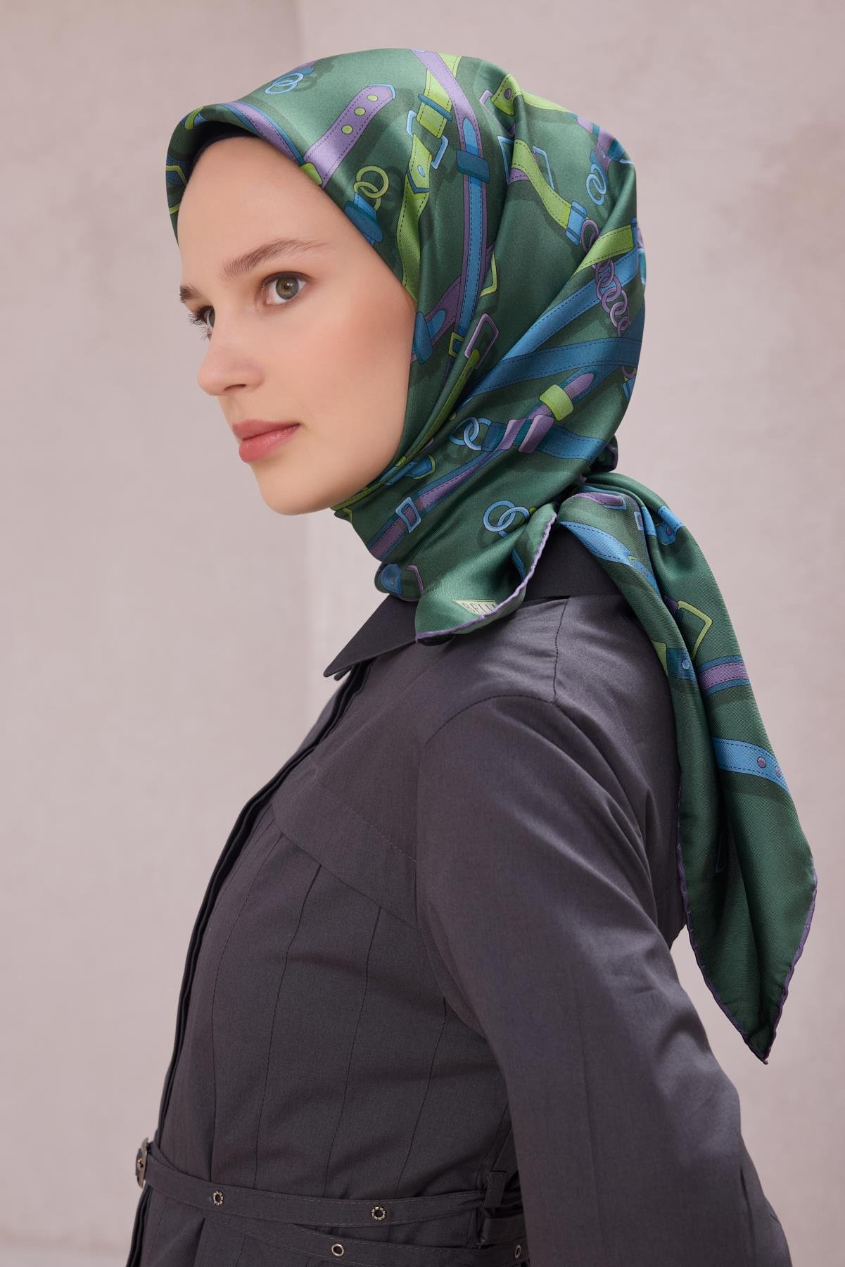 Belli Saf İpek Eşarp 4200-80