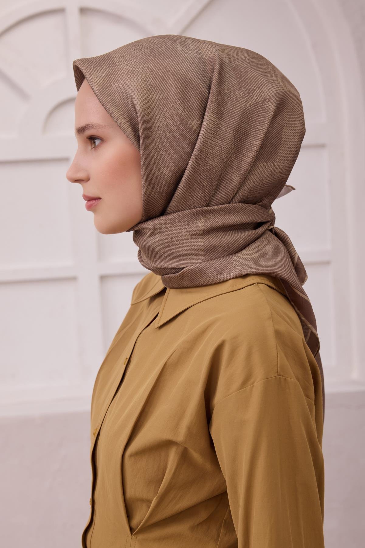 Belli Saf İpek Eşarp 4201-46
