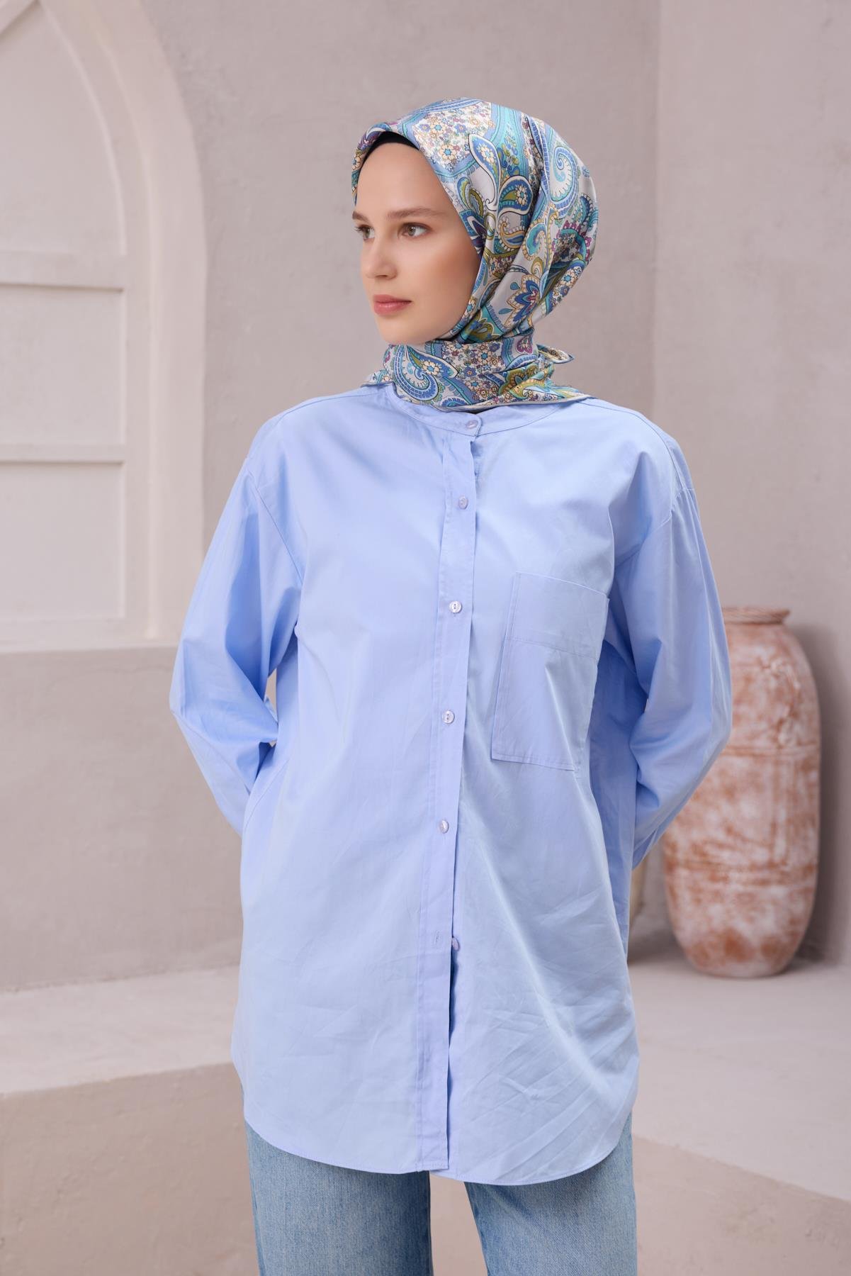 Belli Saf İpek Eşarp 4202-32