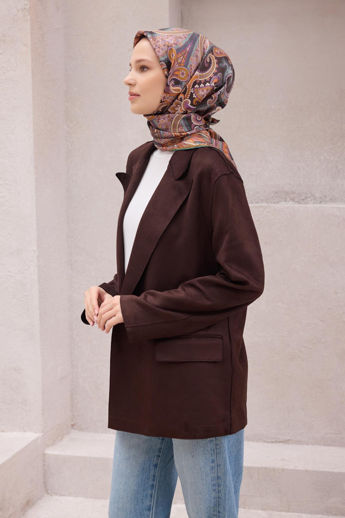 Belli Saf İpek Eşarp 4202-82