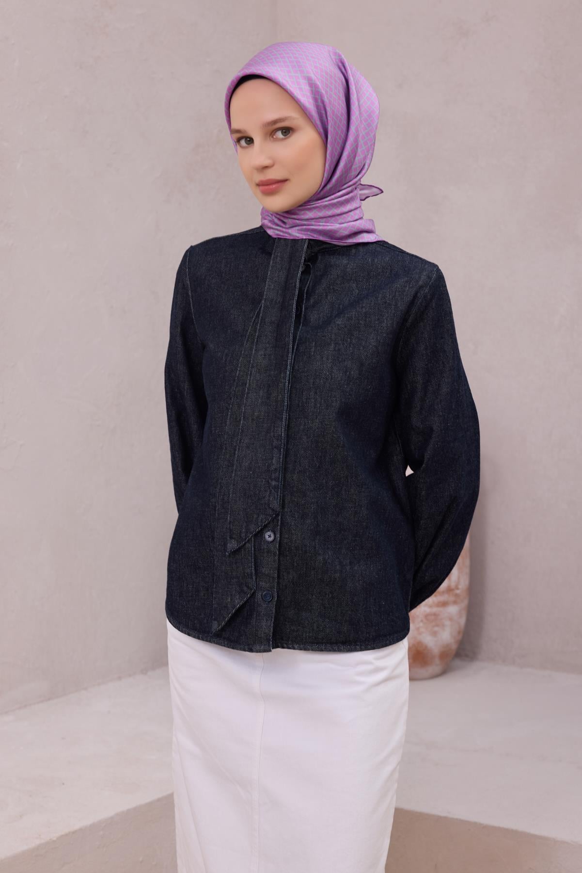 Belli Saf İpek Eşarp 4203-34