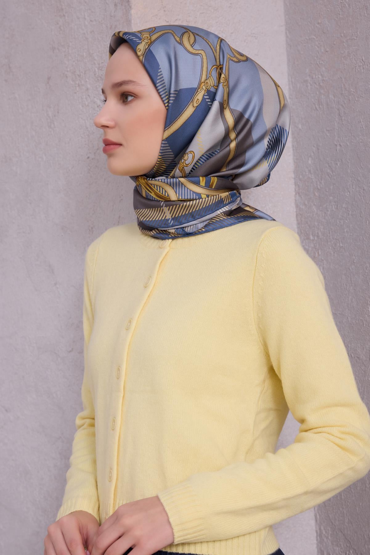 Belli Saf İpek Eşarp 4206-05