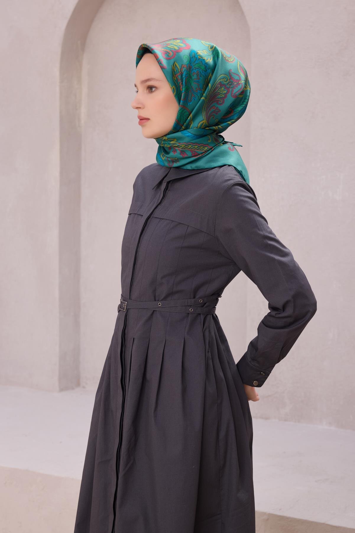Belli Saf İpek Eşarp 4207-05