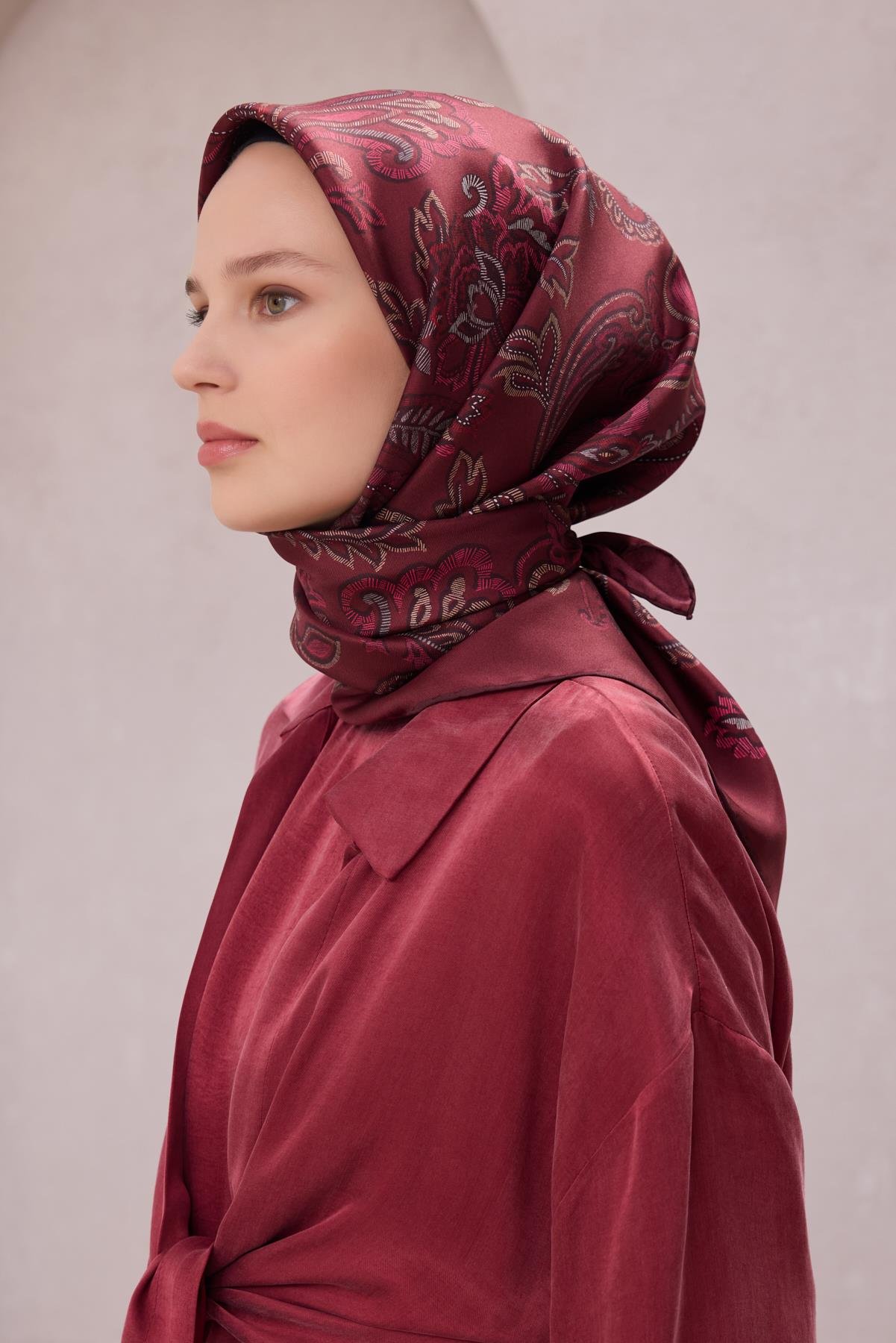 Belli Saf İpek Eşarp 4207-88