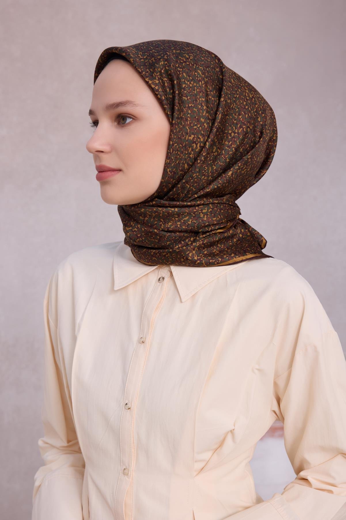 Belli Saf İpek Eşarp 4208-05
