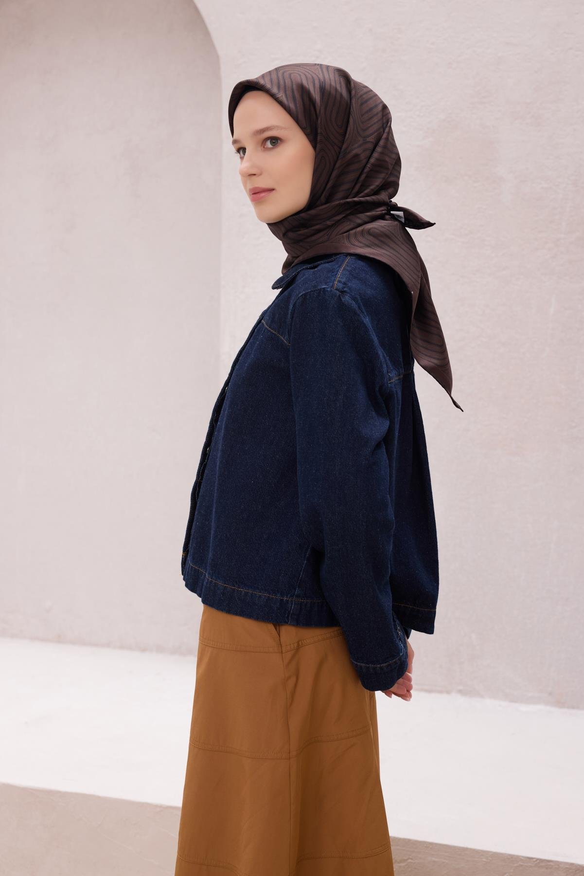 Belli Saf İpek Eşarp 4209-57