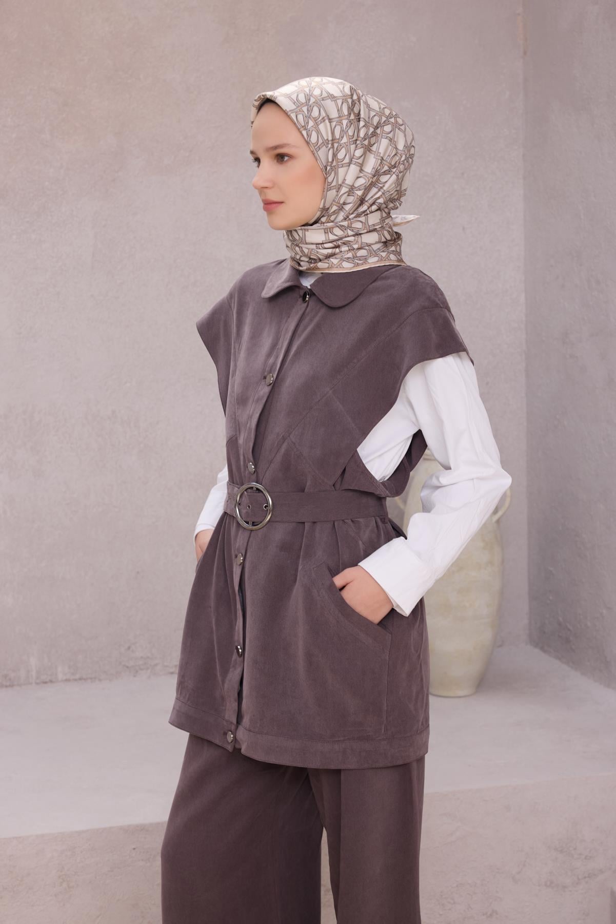 Belli Saf İpek Eşarp 4214-87