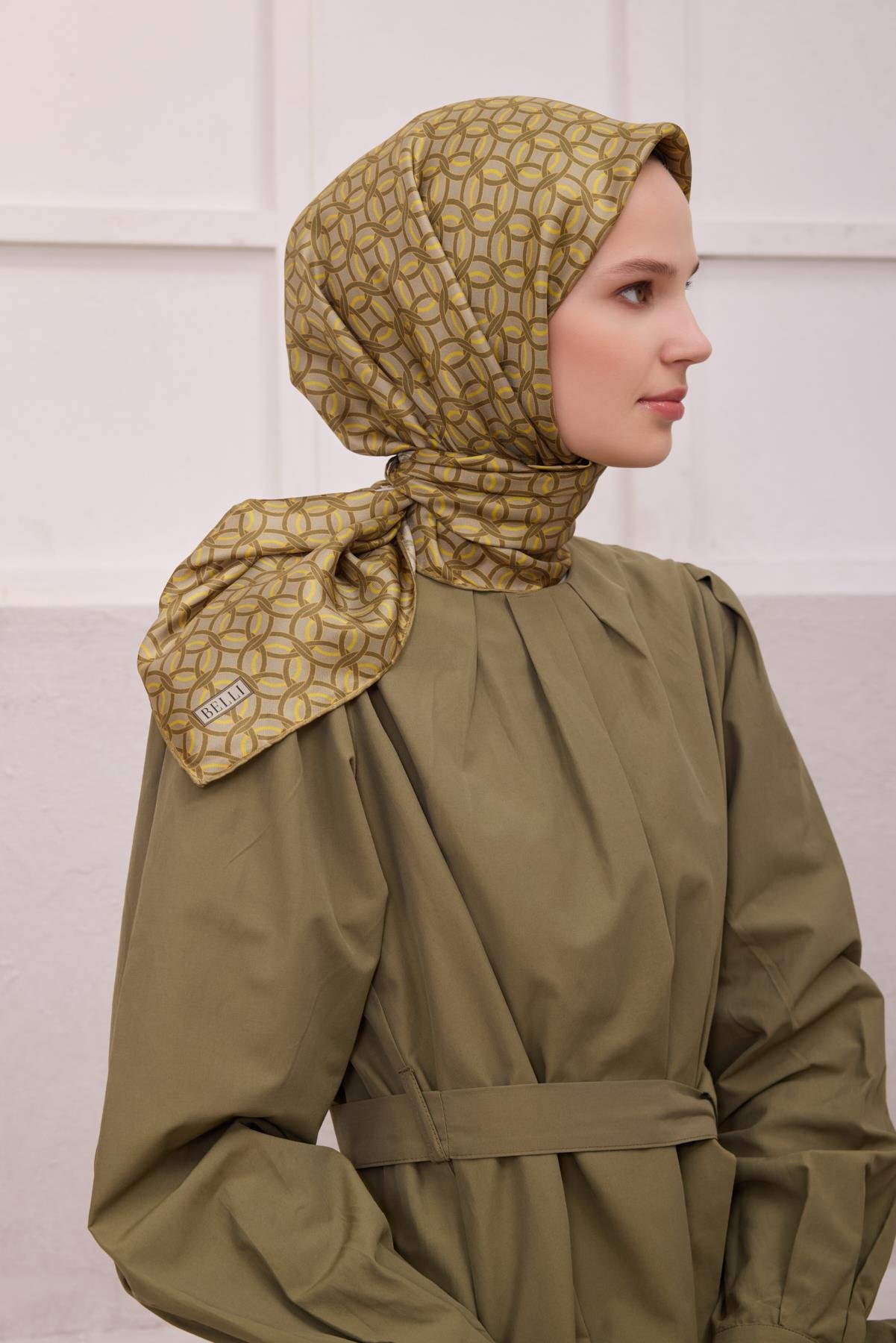 Belli Saf İpek Eşarp 4215-56