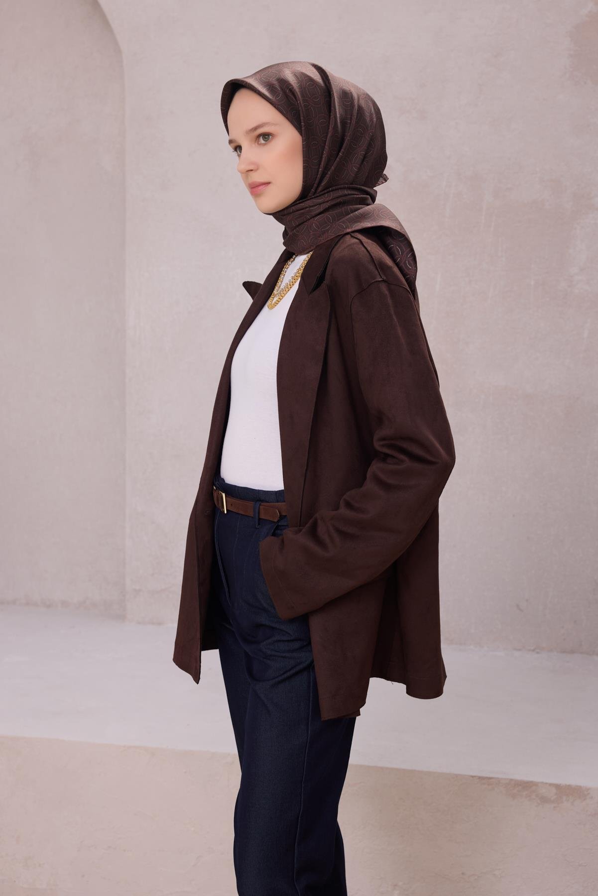Belli Saf İpek Eşarp 4215-61