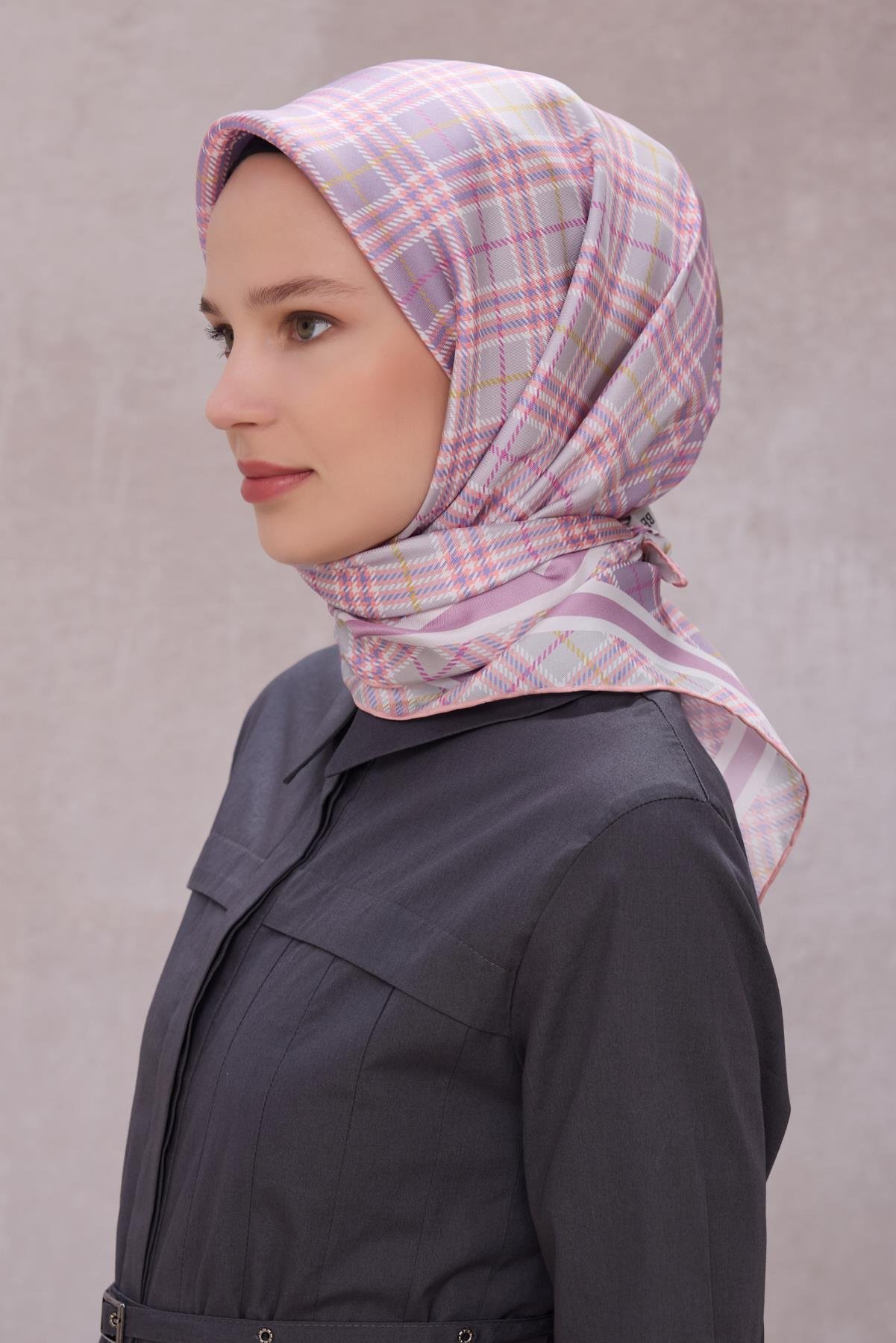 Belli Saf İpek Eşarp 4218-35