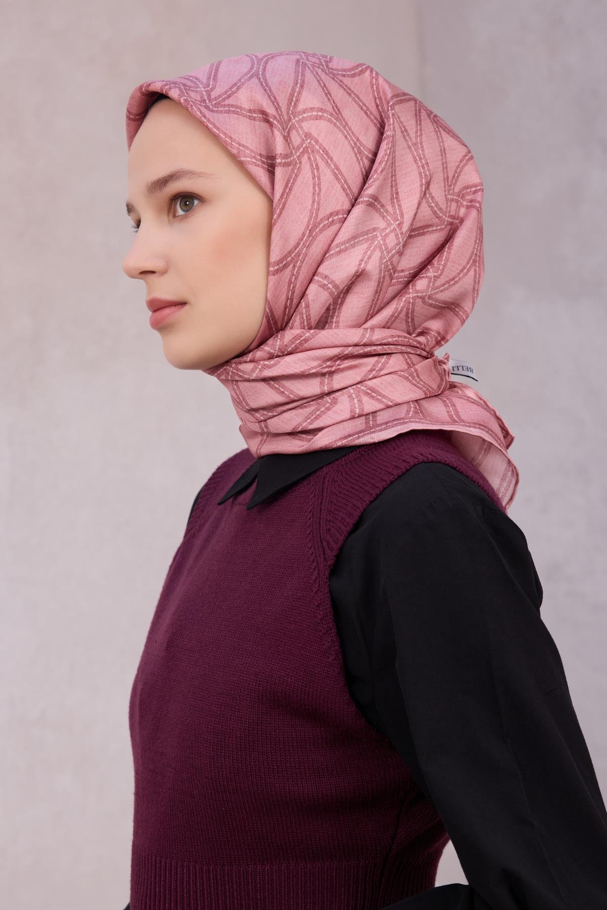 Belli Saf İpek Eşarp 4221-85