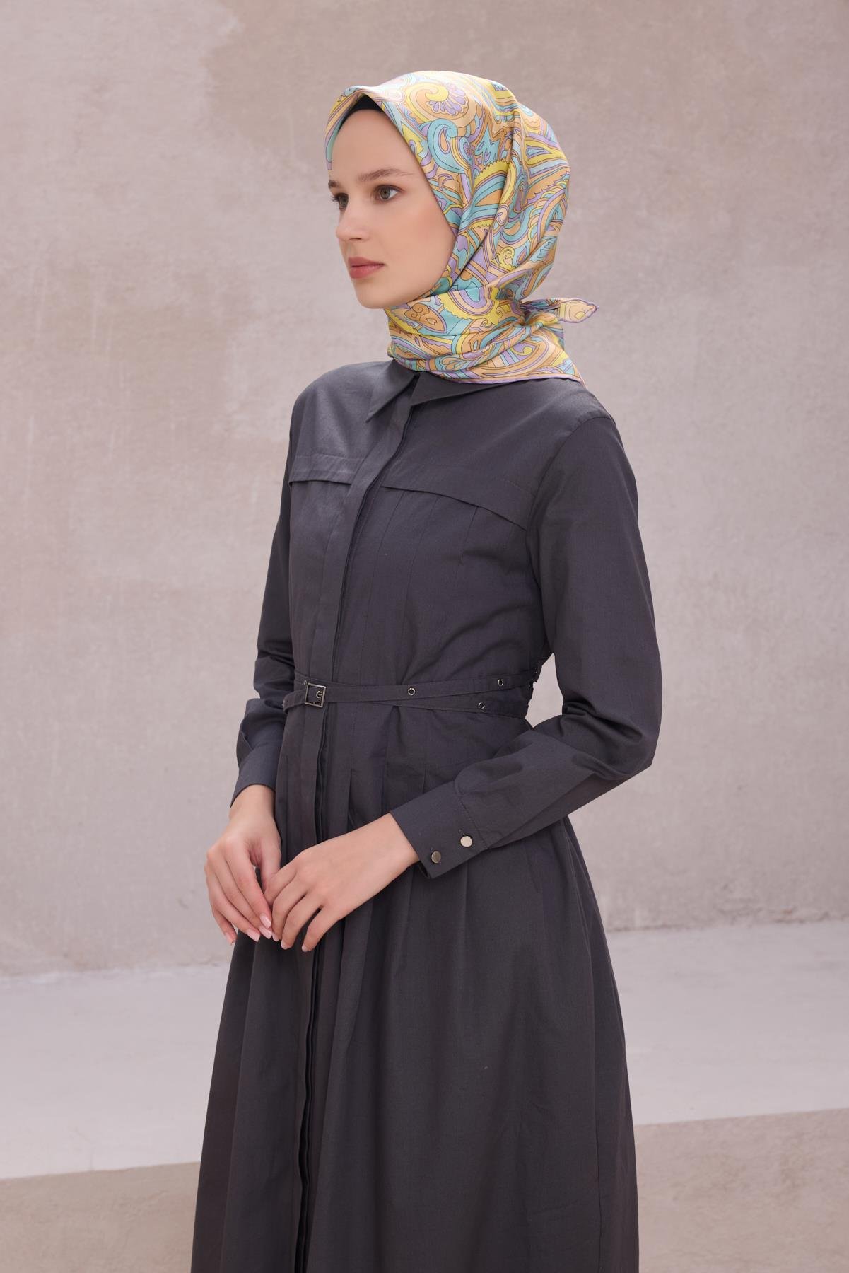 Belli Saf İpek Eşarp 4222-51