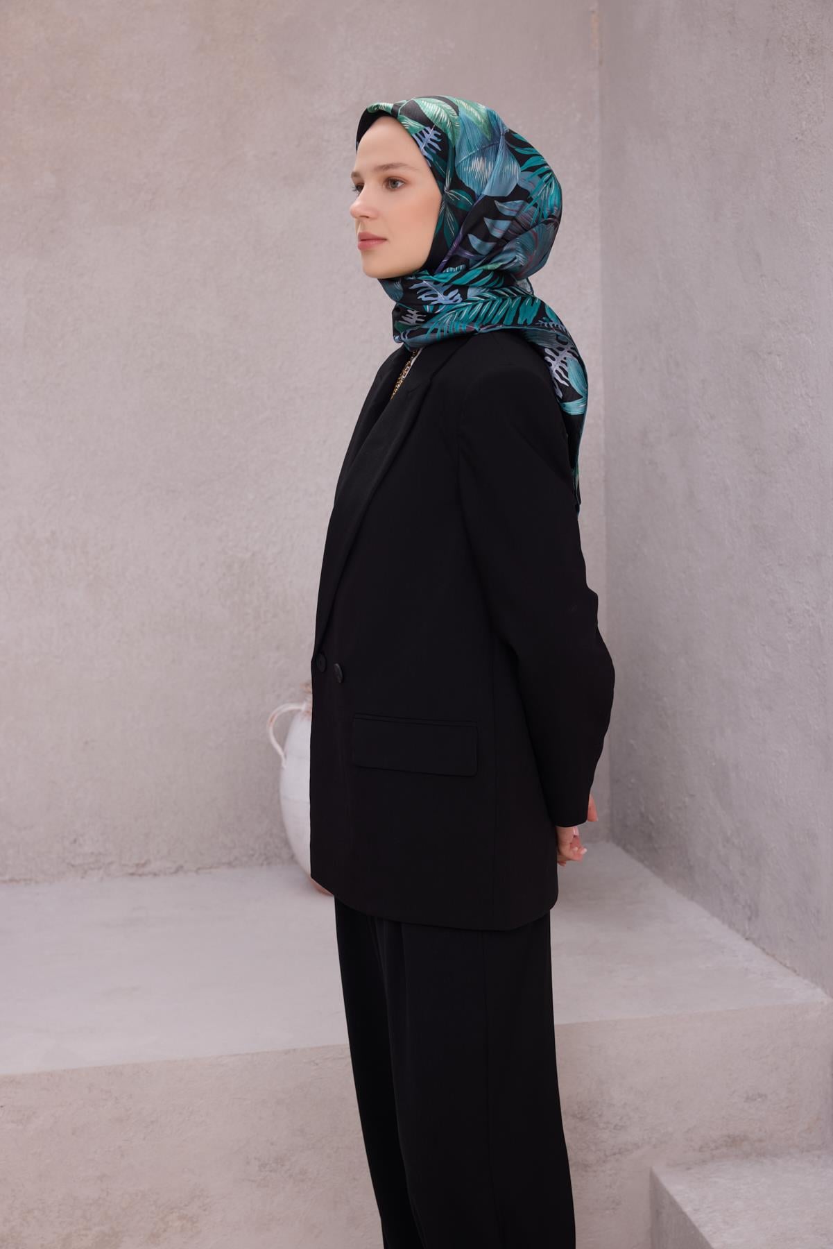 Belli Saf İpek Eşarp 4225-80