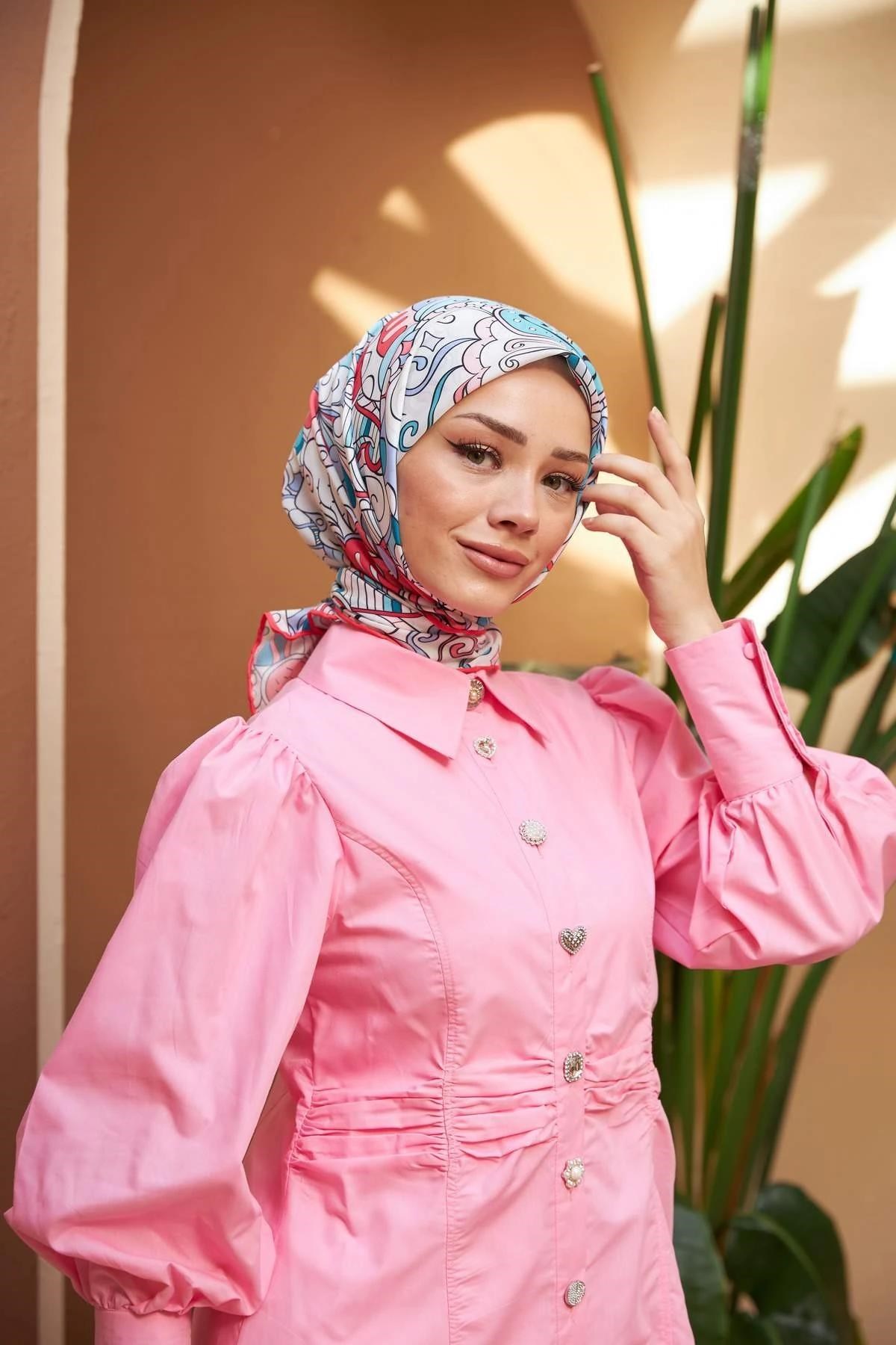 Colorday Melodi Soft Eşarp Kırmızı 1153-10