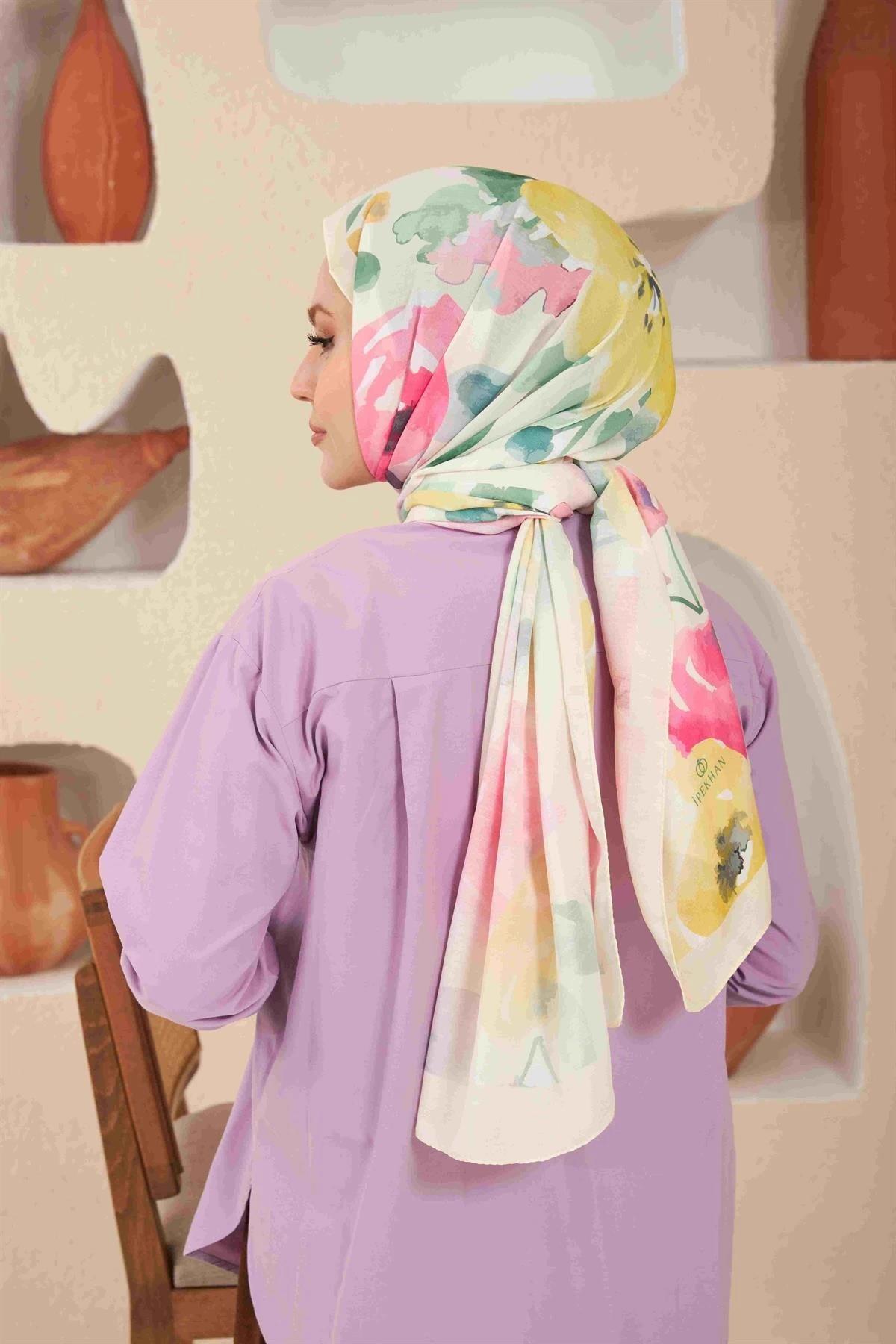Comfort Flowers Şal Pudra Pembe 3027-03