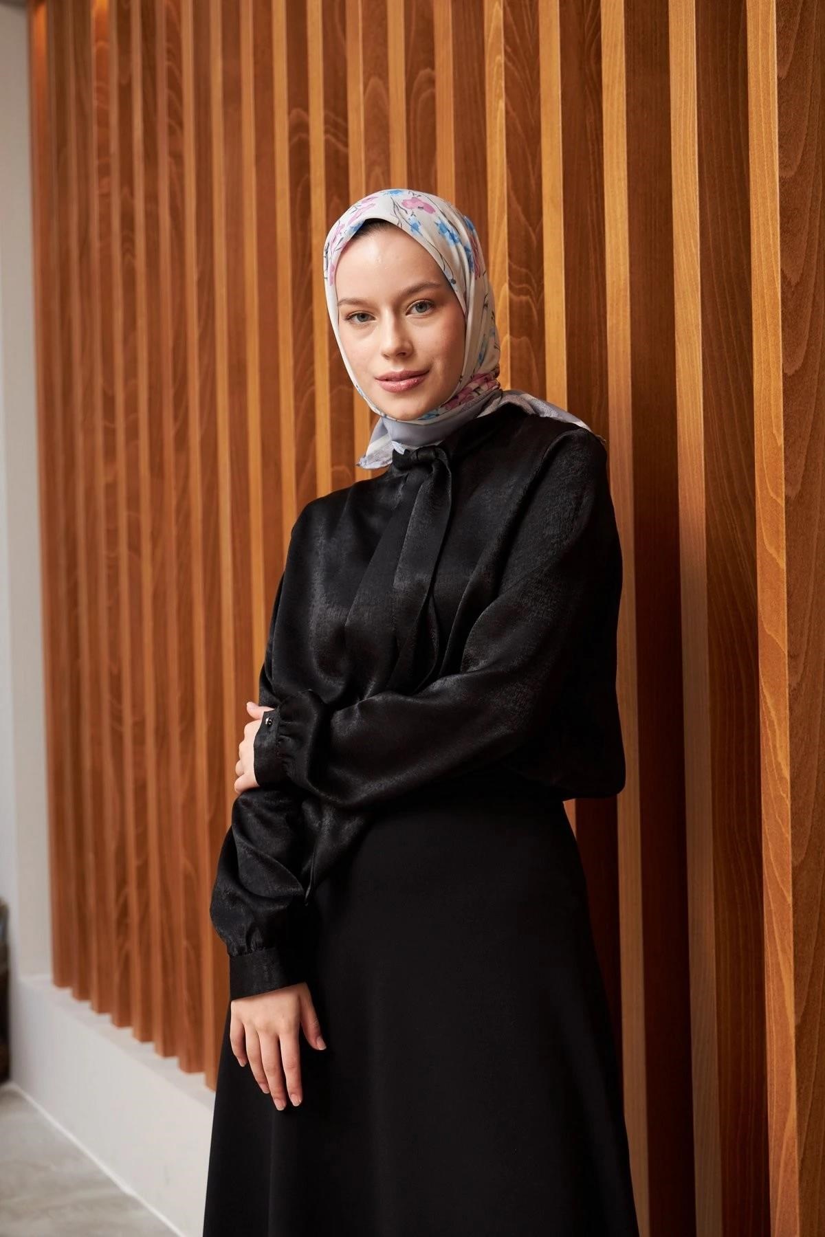 Dior Gri Pamuk Viskon Eşarp
