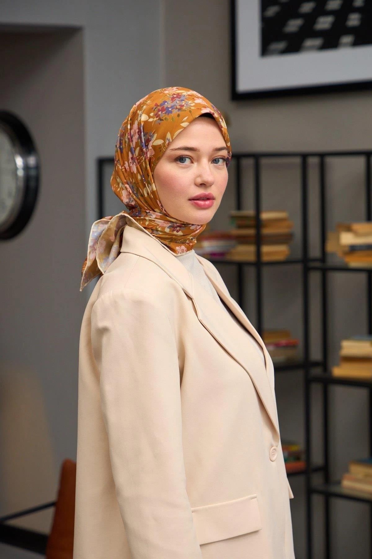 Harmony Collection Soft Eşarp Koyu Gold 1177-05