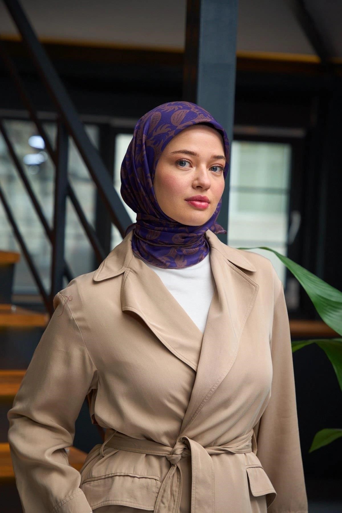 Harmony Collection Soft Eşarp Mor Vizon 1182-03