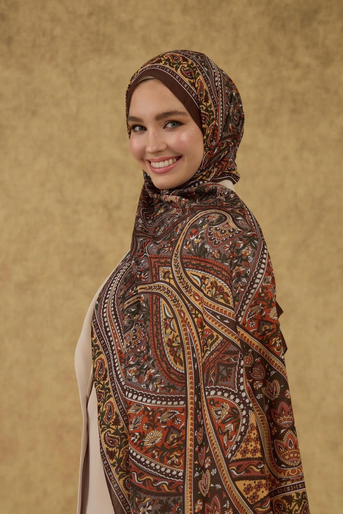İpekhan Soft Şal Kahverengi 3051-06