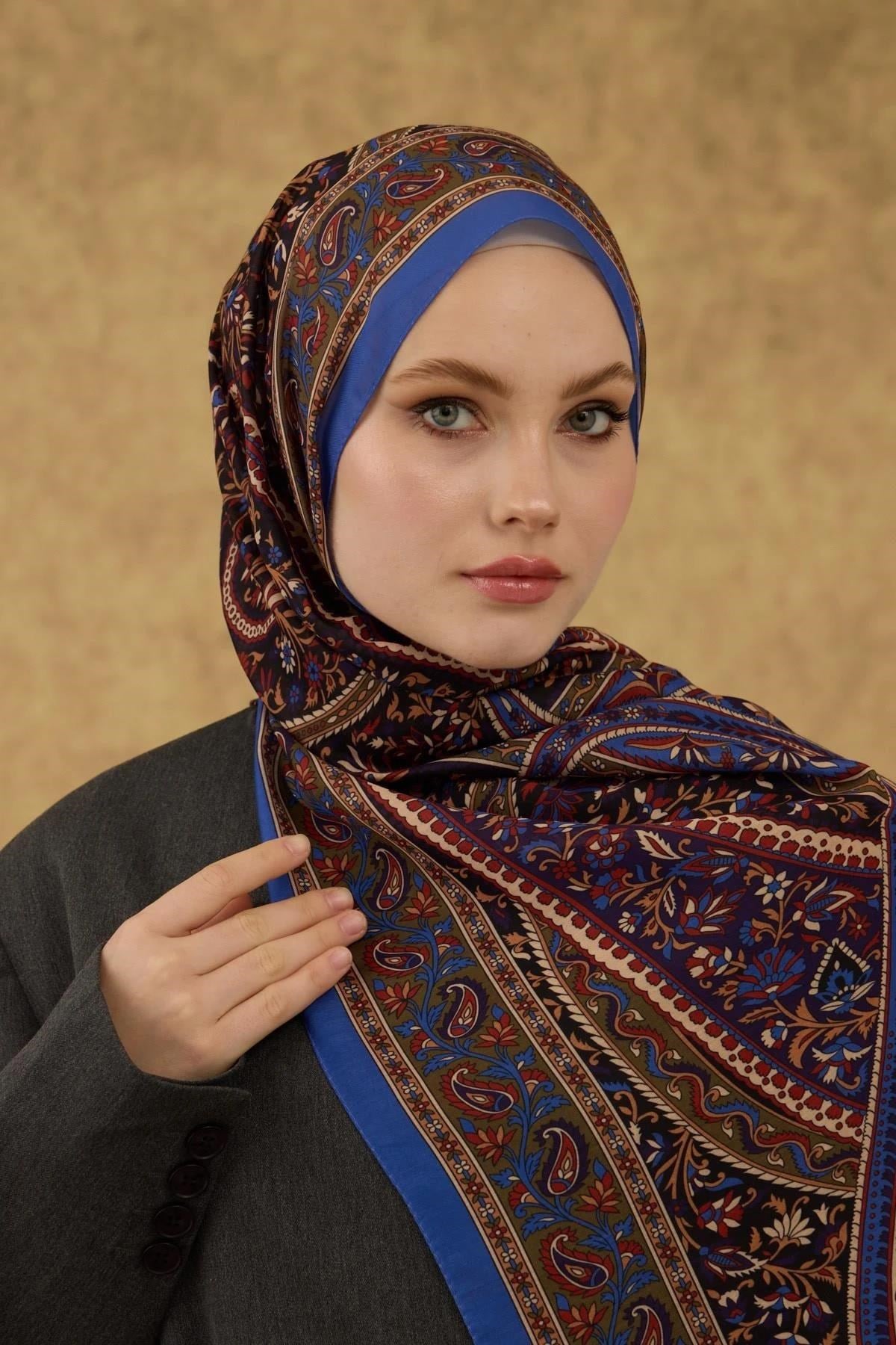 İpekhan Soft Şal Saks Haki 3051-15