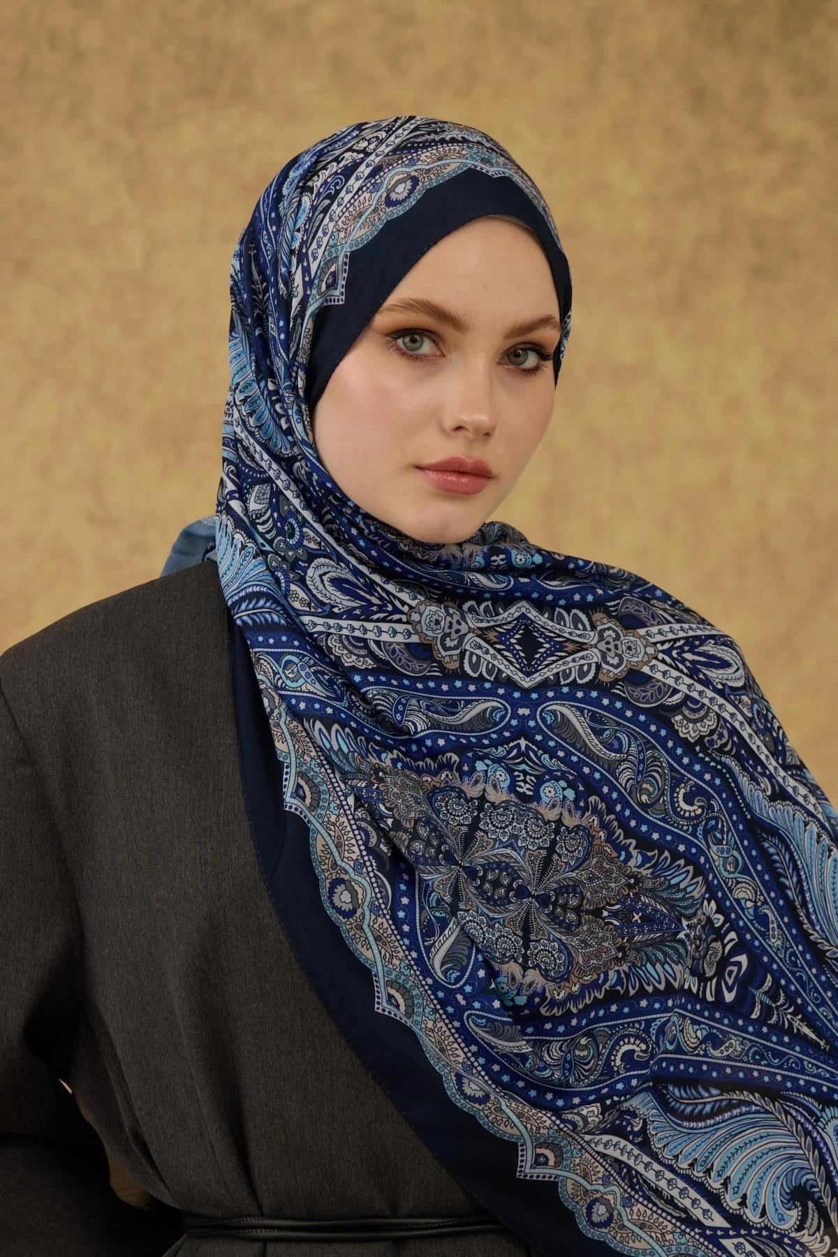 İpekhan Soft Şal Saks Mavi 3052-12