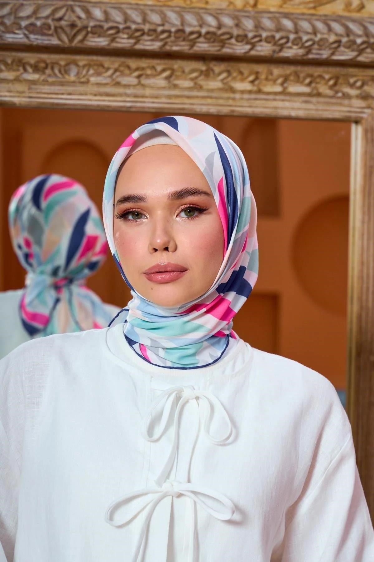 Marrakech Koleksiyon Soft Eşarp Pembe Mor 1201-13