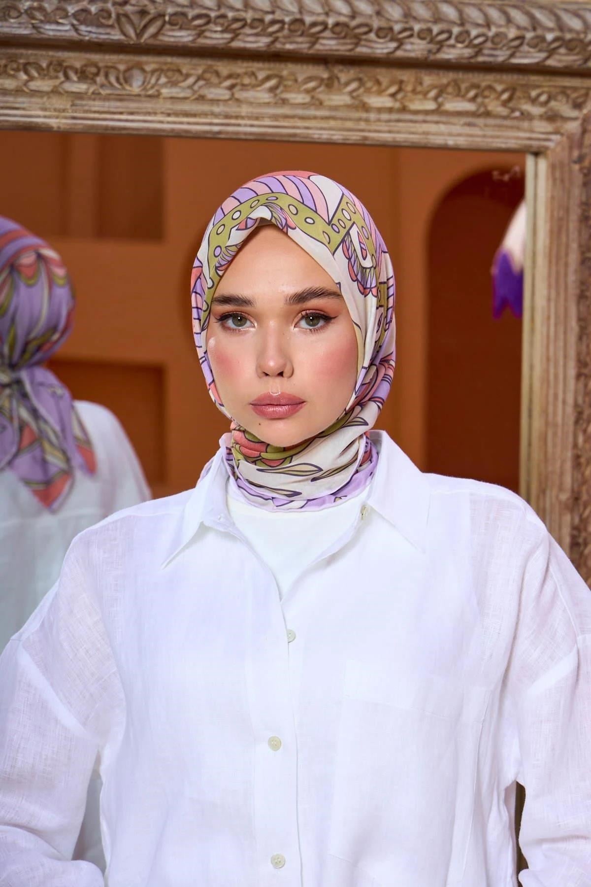 Marrakech Koleksiyon Soft Eşarp Pudra Pembe 1202-11