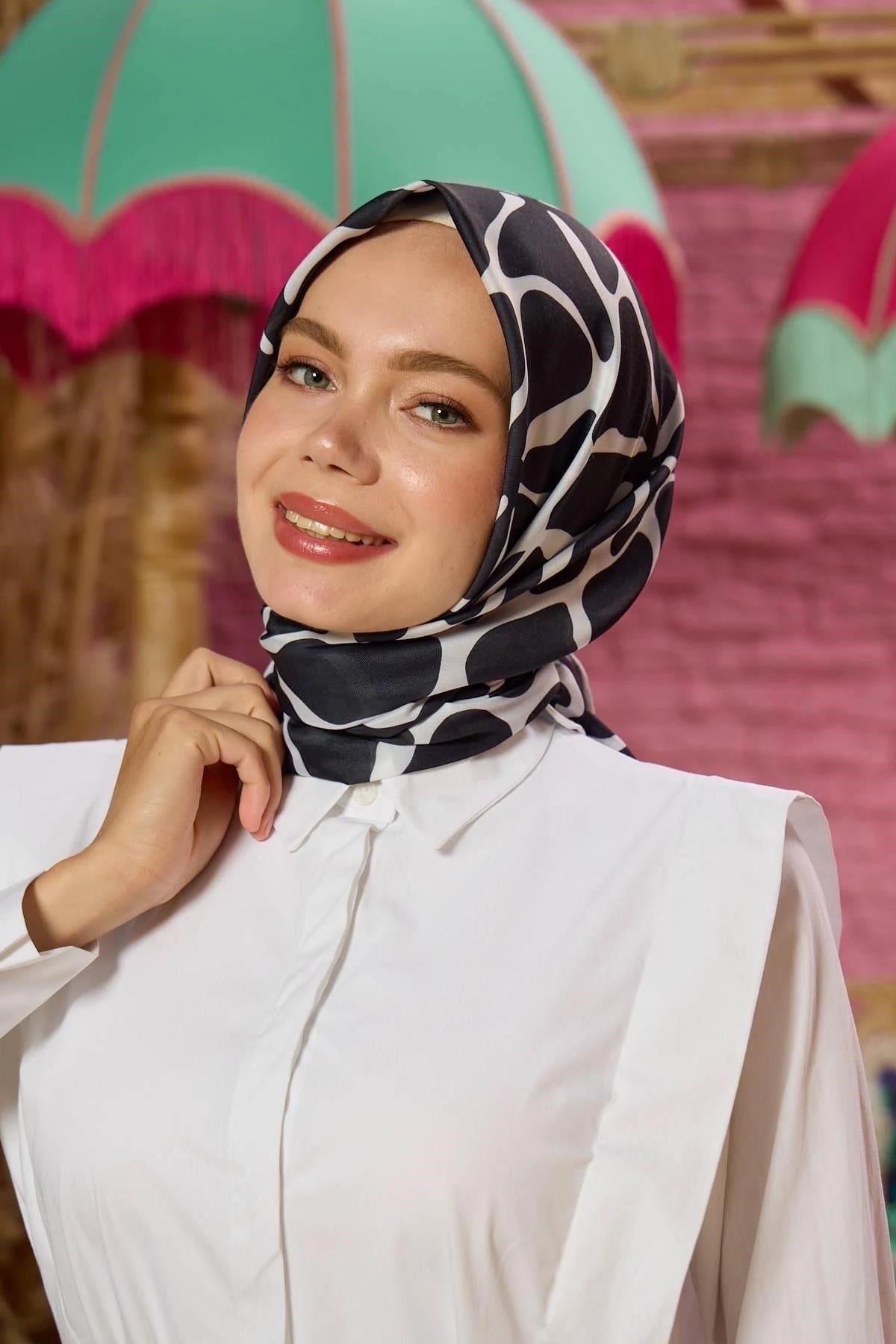 Marrakech Koleksiyon Soft Eşarp Siyah 1196-04