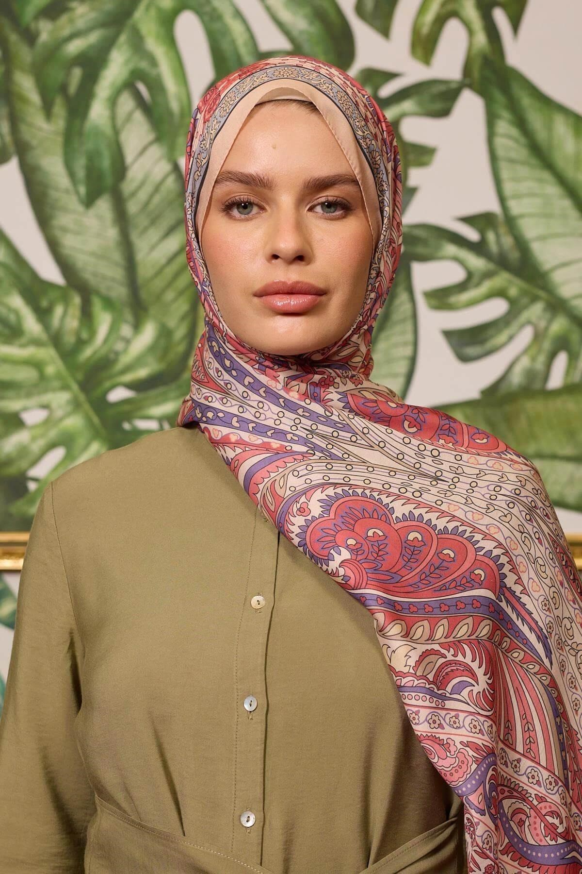 Marrakech Koleksiyon Soft Şal Kiremit Bej 3047-04