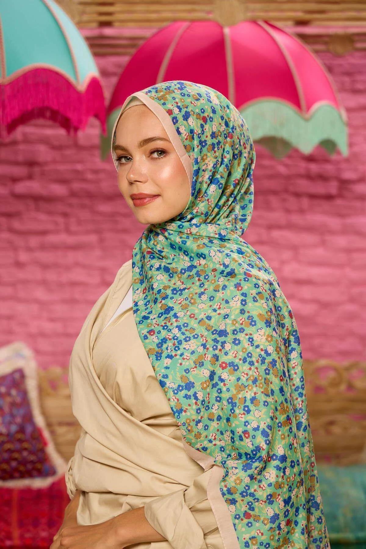 Marrakech Koleksiyon Soft Şal Mint Yeşili Sax 3046-12
