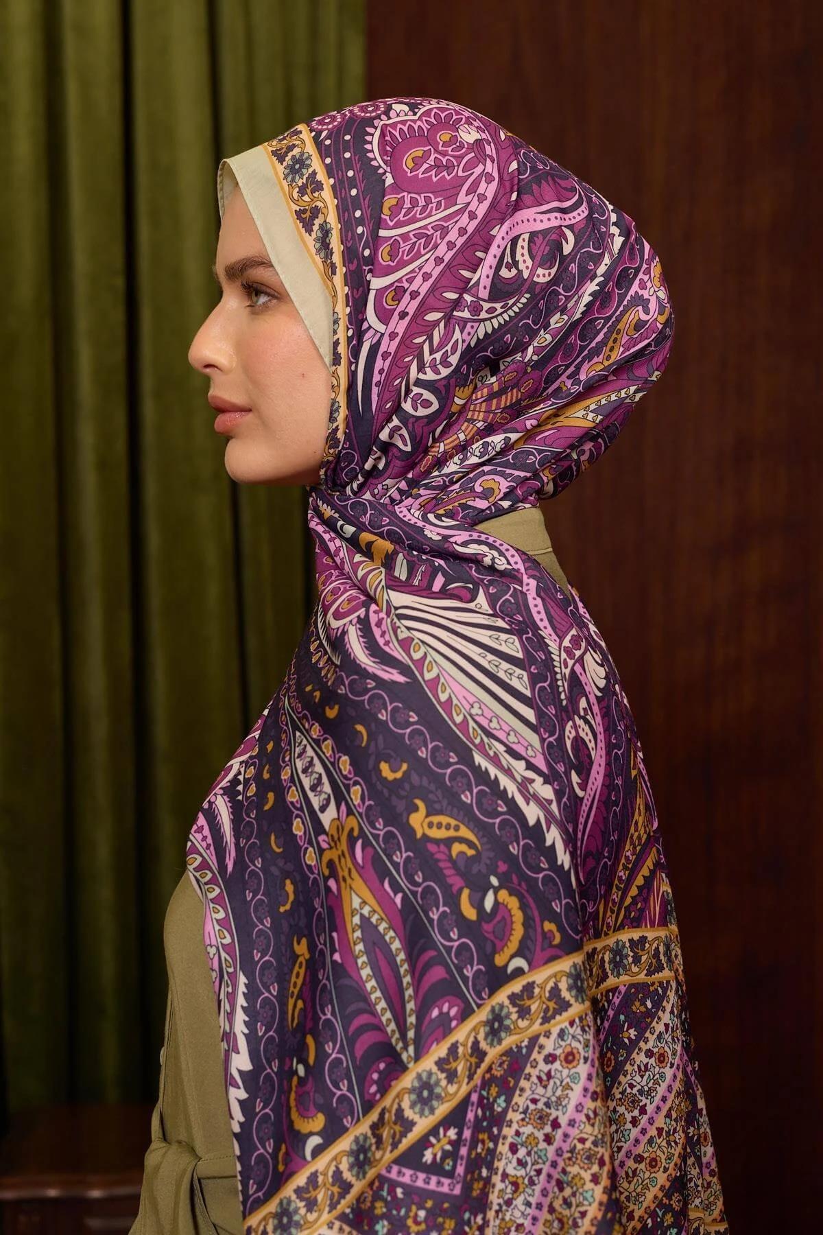 Marrakech Koleksiyon Soft Şal Mor Pembe 3047-03