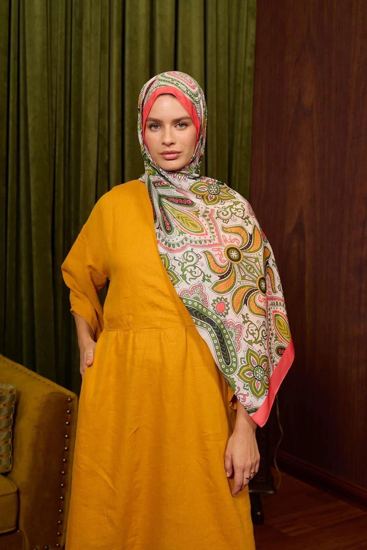 Marrakech Koleksiyon Soft Şal Pembe Somon 3048-07